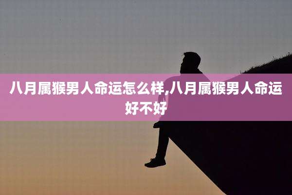 八月属猴男人命运怎么样,八月属猴男人命运好不好