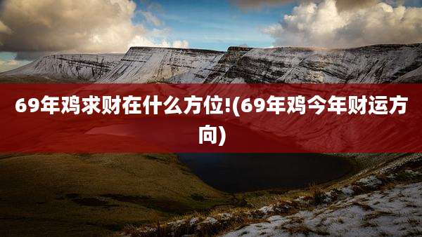 69年鸡求财在什么方位!(69年鸡今年财运方向)