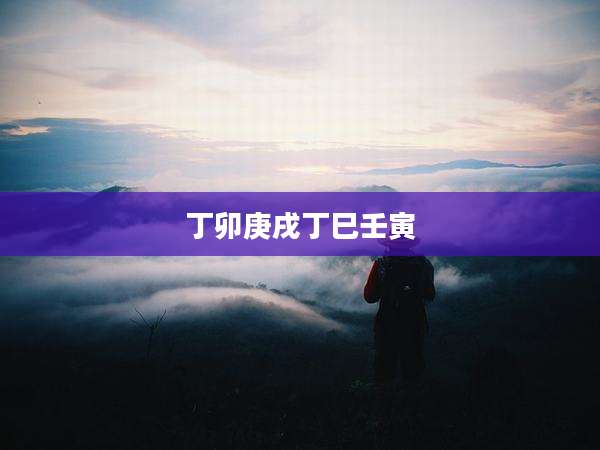 丁卯庚戌丁巳壬寅