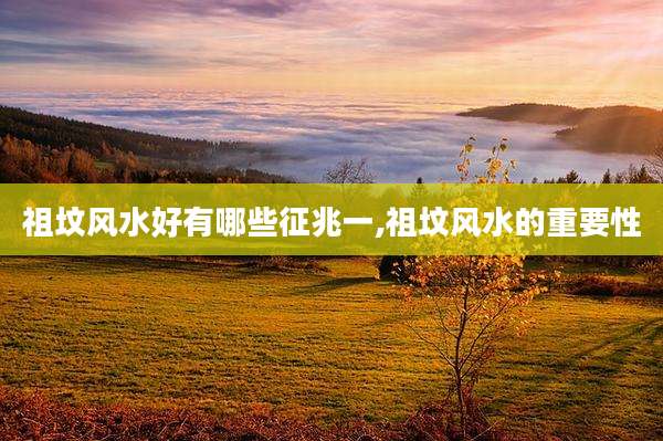 祖坟风水好有哪些征兆一,祖坟风水的重要性