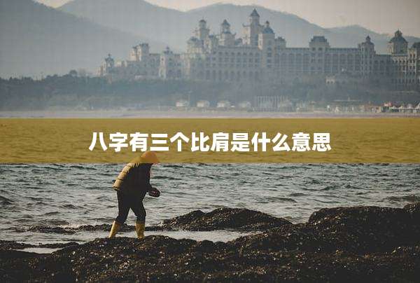 八字有三个比肩是什么意思