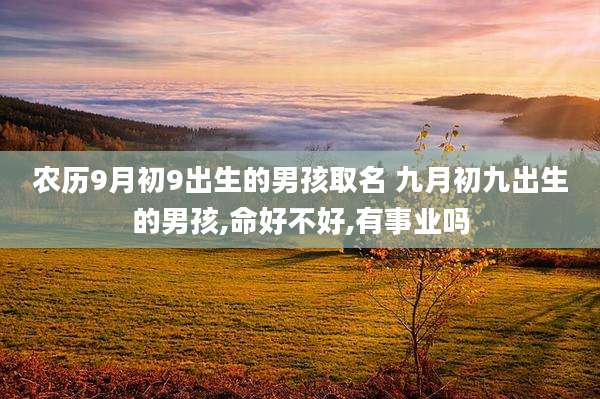 农历9月初9出生的男孩取名 九月初九出生的男孩,命好不好,有事业吗