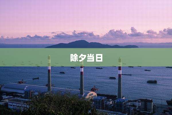 除夕当日