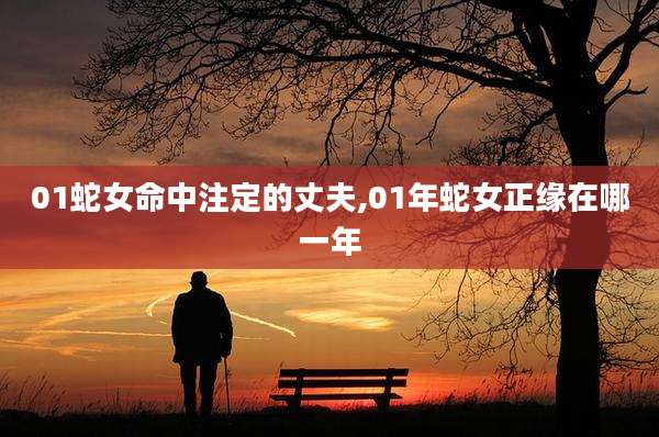 01蛇女命中注定的丈夫,01年蛇女正缘在哪一年