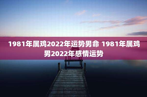 1981年属鸡2022年运势男命 1981年属鸡男2022年感情运势