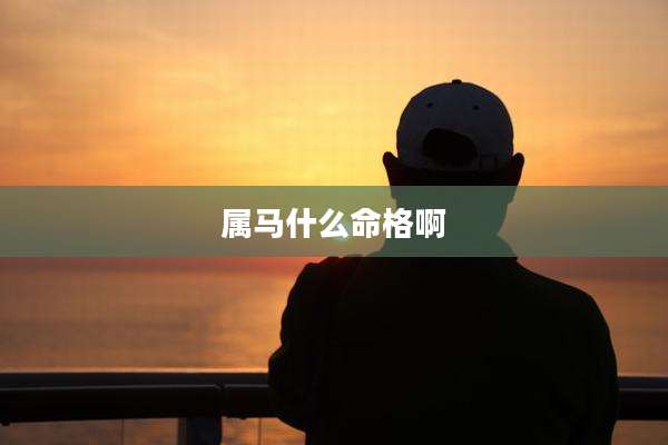 属马什么命格啊
