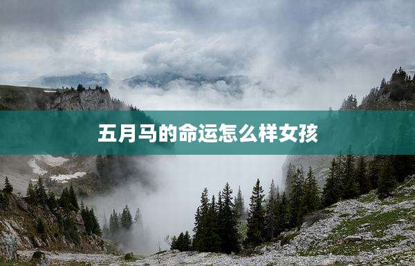 五月马的命运怎么样女孩
