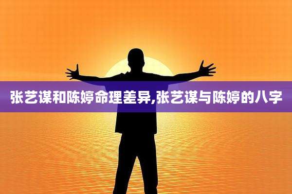 张艺谋和陈婷命理差异,张艺谋与陈婷的八字