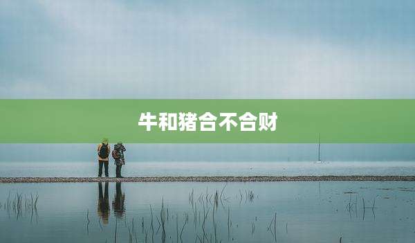 牛和猪合不合财