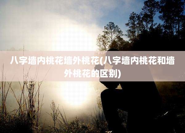 八字墙内桃花墙外桃花(八字墙内桃花和墙外桃花的区别)