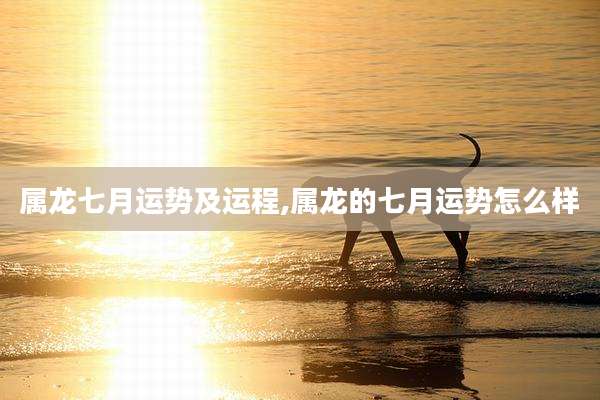 属龙七月运势及运程,属龙的七月运势怎么样