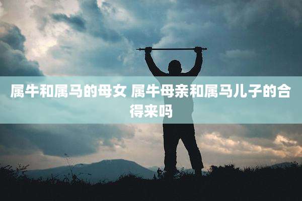 属牛和属马的母女 属牛母亲和属马儿子的合得来吗