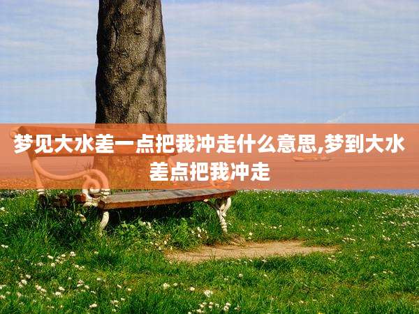 梦见大水差一点把我冲走什么意思,梦到大水差点把我冲走