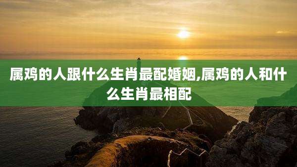 属鸡的人跟什么生肖最配婚姻,属鸡的人和什么生肖最相配