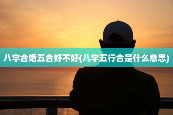 八字合婚五合好不好(八字五行合是什么意思)