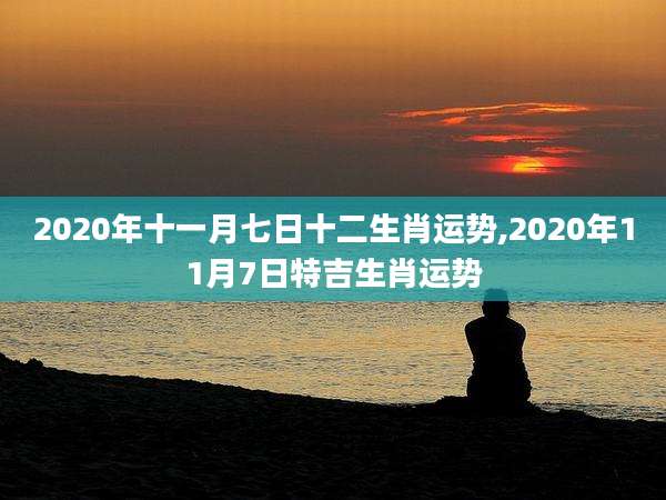 2020年十一月七日十二生肖运势,2020年11月7日特吉生肖运势