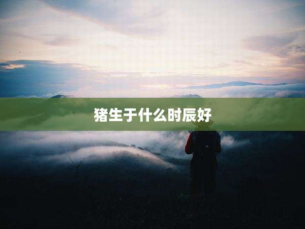 猪生于什么时辰好