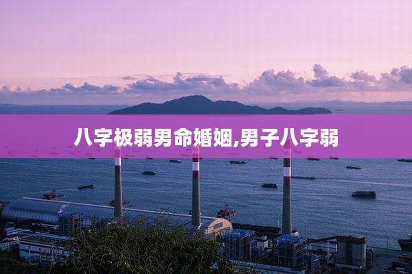 八字极弱男命婚姻,男子八字弱