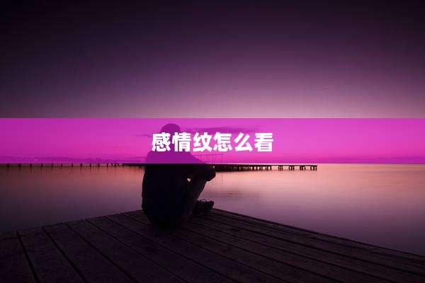 感情纹怎么看