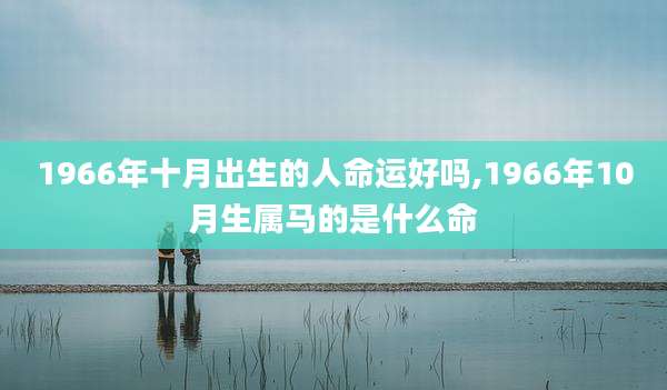 1966年十月出生的人命运好吗,1966年10月生属马的是什么命