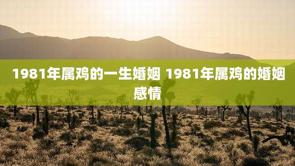 1981年属鸡的一生婚姻 1981年属鸡的婚姻感情