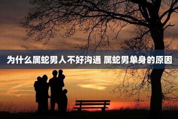 为什么属蛇男人不好沟通 属蛇男单身的原因
