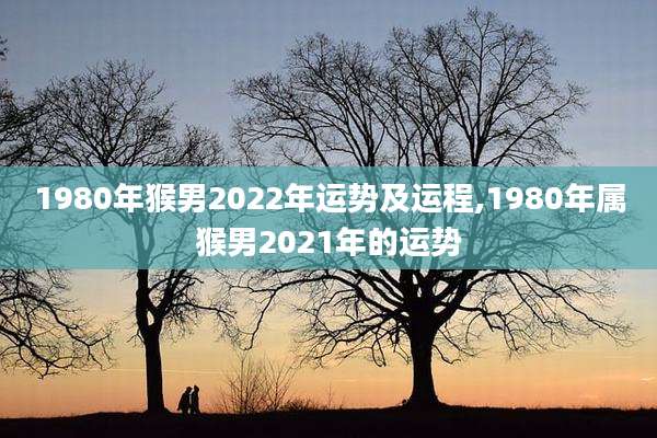 1980年猴男2022年运势及运程,1980年属猴男2021年的运势