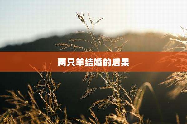 两只羊结婚的后果