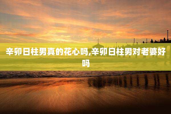辛卯日柱男真的花心吗,辛卯日柱男对老婆好吗