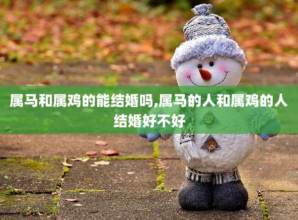 属马和属鸡的能结婚吗,属马的人和属鸡的人结婚好不好