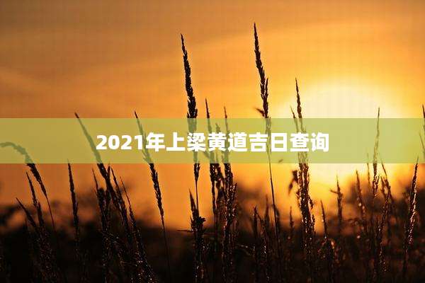 2021年上梁黄道吉日查询