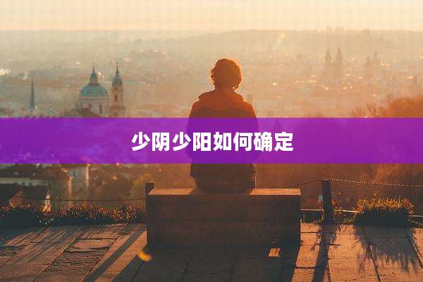 少阴少阳如何确定
