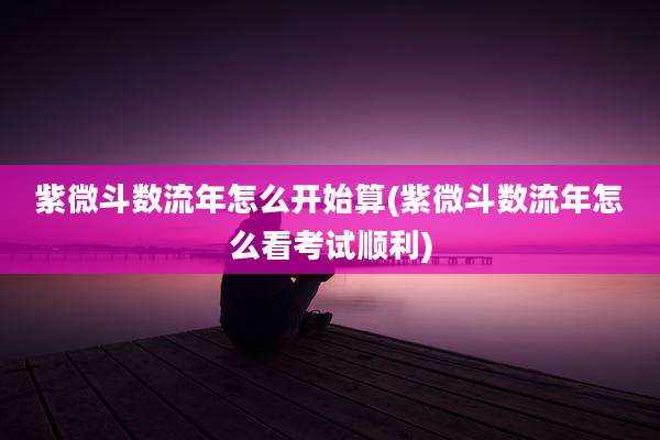 紫微斗数流年怎么开始算(紫微斗数流年怎么看考试顺利)