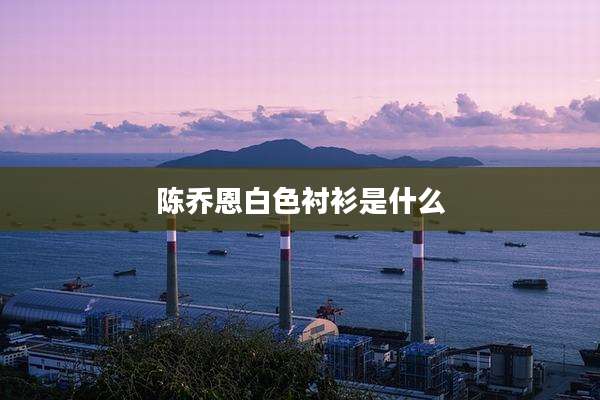 陈乔恩白色衬衫是什么