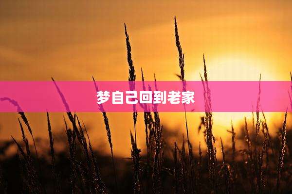 梦自己回到老家