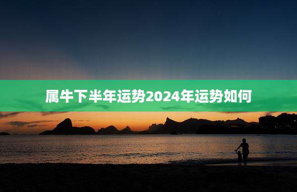 属牛下半年运势2024年运势如何