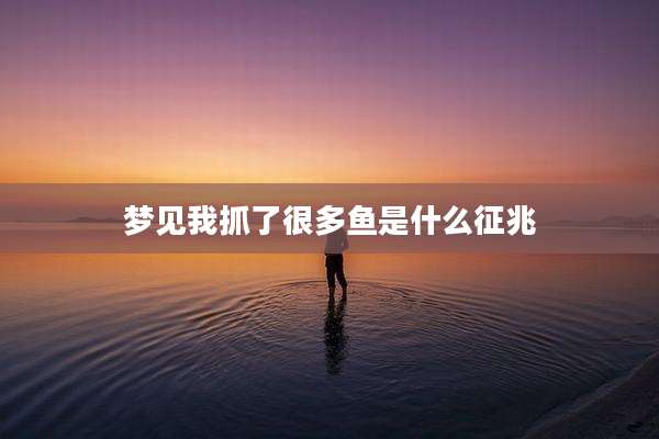 梦见我抓了很多鱼是什么征兆