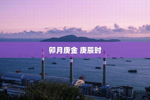 卯月庚金 庚辰时