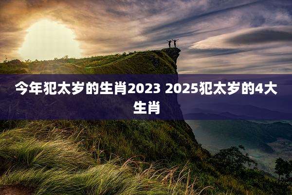 今年犯太岁的生肖2023 2025犯太岁的4大生肖