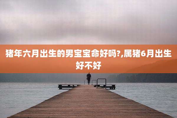 猪年六月出生的男宝宝命好吗?,属猪6月出生好不好