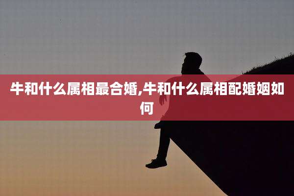 牛和什么属相最合婚,牛和什么属相配婚姻如何