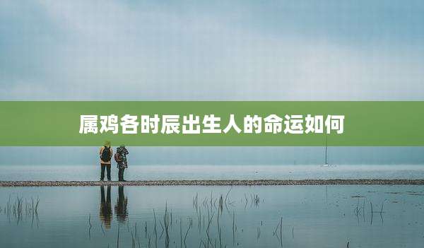 属鸡各时辰出生人的命运如何