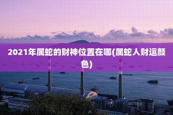 2021年属蛇的财神位置在哪(属蛇人财运颜色)