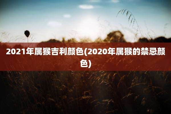 2021年属猴吉利颜色(2020年属猴的禁忌颜色)