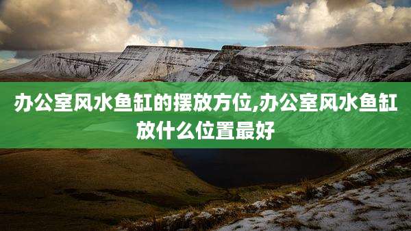 办公室风水鱼缸的摆放方位,办公室风水鱼缸放什么位置最好