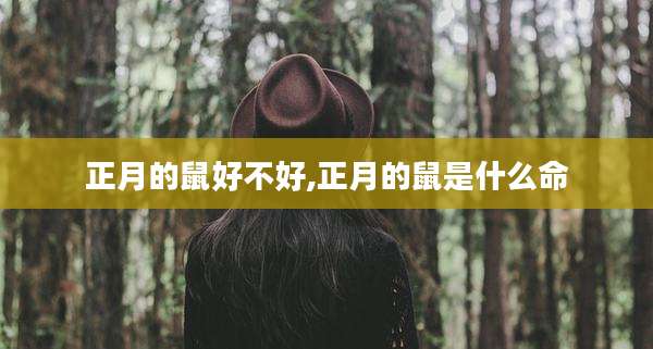 正月的鼠好不好,正月的鼠是什么命