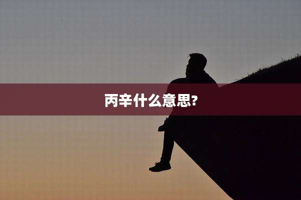 丙辛什么意思?