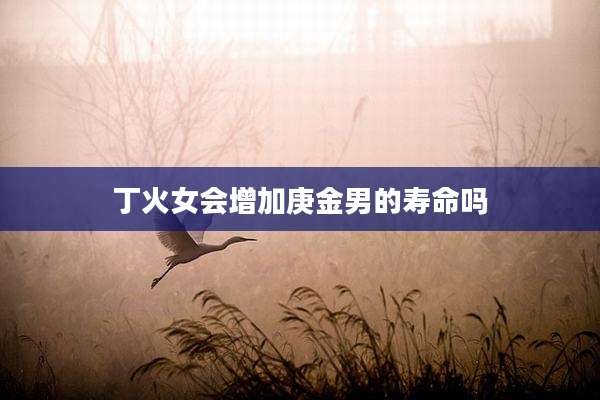 丁火女会增加庚金男的寿命吗