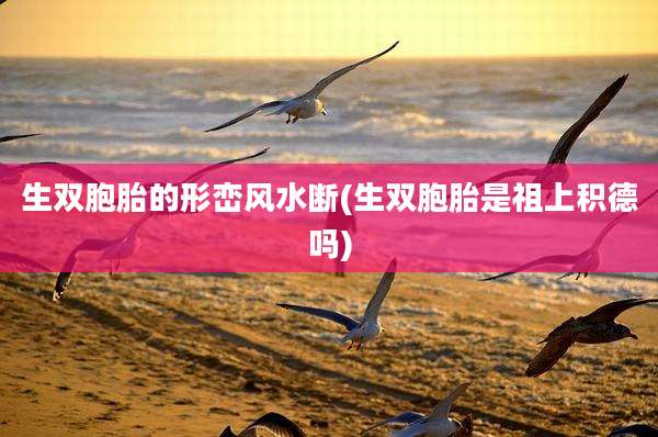 生双胞胎的形峦风水断(生双胞胎是祖上积德吗)