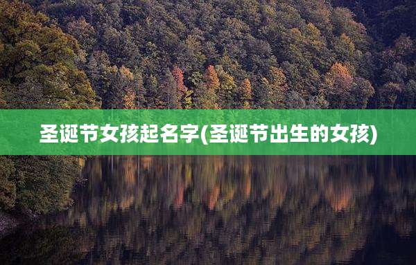 圣诞节女孩起名字(圣诞节出生的女孩)